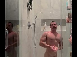 A soft cocked soapy shower
